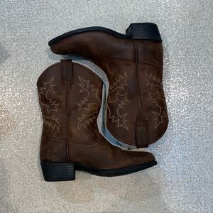 Ariat brown kids western boots